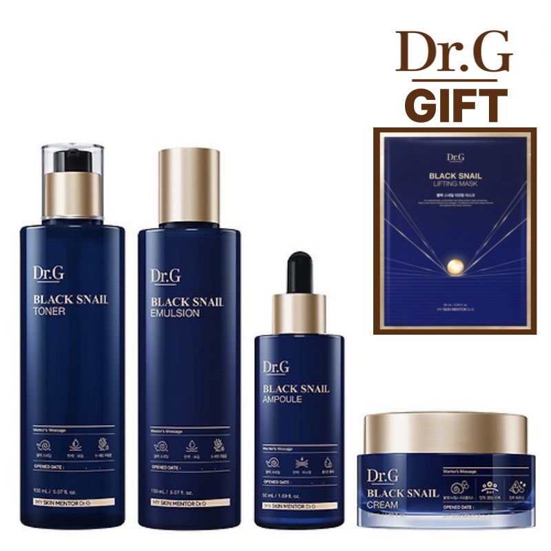【プレミアム正規4種セット + GIFTブラックスネイルマスク1枚】 (トナー150ml+エマルジョン150ml+アンプル50ml+クリーム15ml