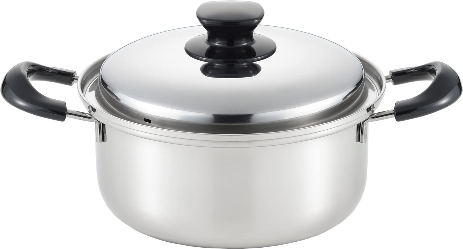 ヨシカワ 両手鍋 20cm 日本製 ガス火IH対応 インテグレート SJ3395 シルバー