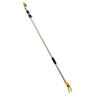 MUSASHI ムサシ #380 ポールスリム3段式4mロング・アンビル刃 1.7m~4.0m(24段伸縮) 高枝切鋏 高切り たかえだきりばさみ 高枝切りはさみ 高枝きりばさみ 高枝切狭 高枝切ばさ