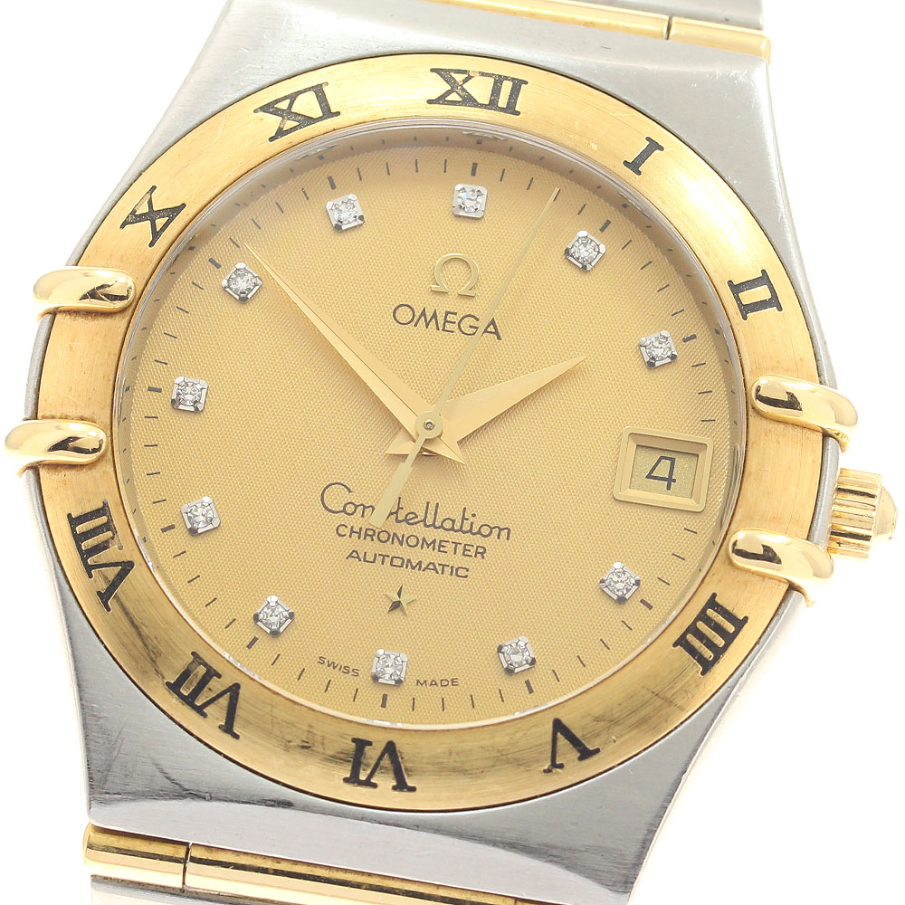 オメガ OMEGA 1202.15 コンステレーション YGコンビ 11Pダイヤ フルバー 自動巻き メンズ _947225【中古】