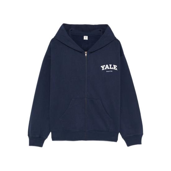 SPORTY & RICH Women Hoodies ST088611678BL DKNAV BLUE WHITE