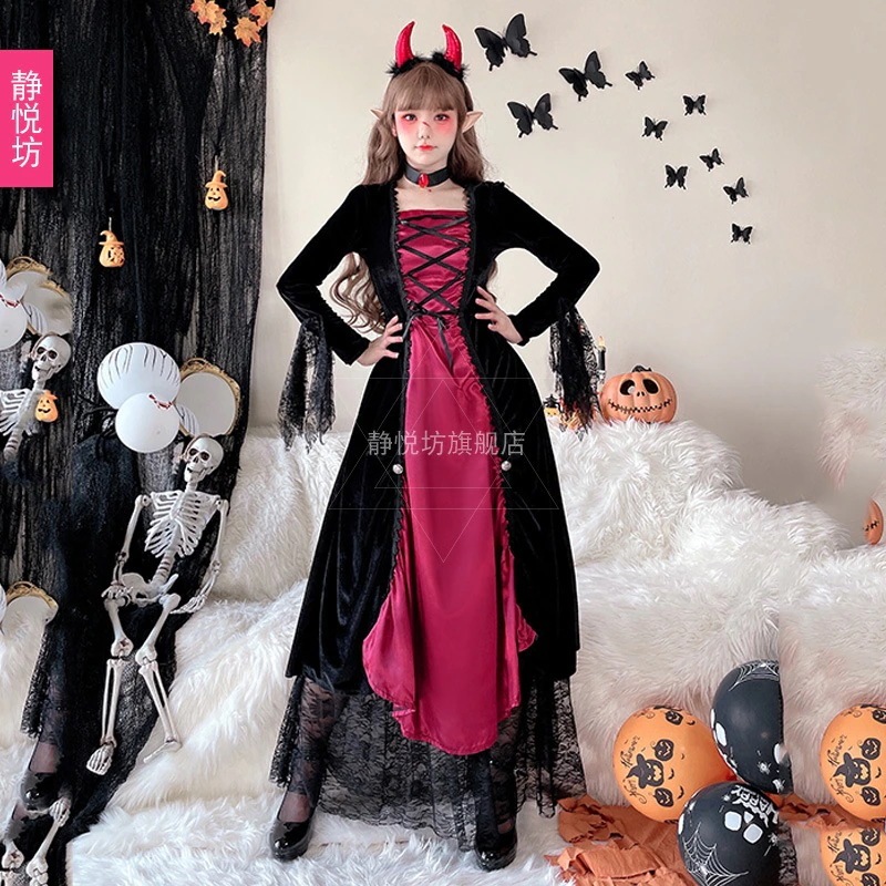 ハロウィン 大人用 コスチューム コスプレ 魔女 コスチューム ヴァンパイア クイーン コスチューム コスプレ ナイトクラブ パーティー カーニバル ドレス