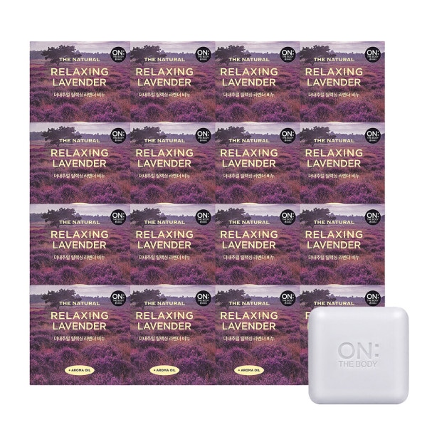オンザボディ ザナチュラルラベンダー石鹸 90g 16個（4入4セット）