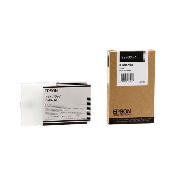 （まとめ） エプソン EPSON PX-P／K3インクカートリッジ マットブラック 110ml ICMB24A 1個 (×6セット)