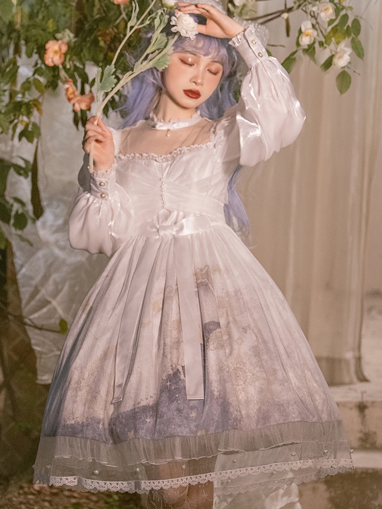 ロリータデイリープリンセスドレスエレガントブライダルゴージャスクラスイートライトロリータドレス