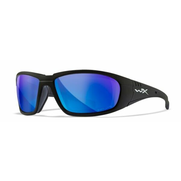 サングラス Wiley X WX Boss Captivate Polarized Z87 Safety Sunglasses Blue Mirror Lenses