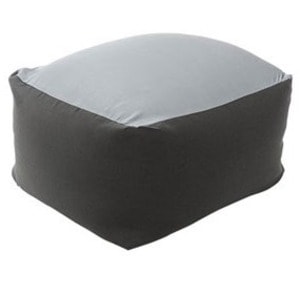 カバーリング ビーズクッション/ビッグクッション (Mサイズ ブラック) 洗えるカバー (リビング雑貨 生活雑貨)