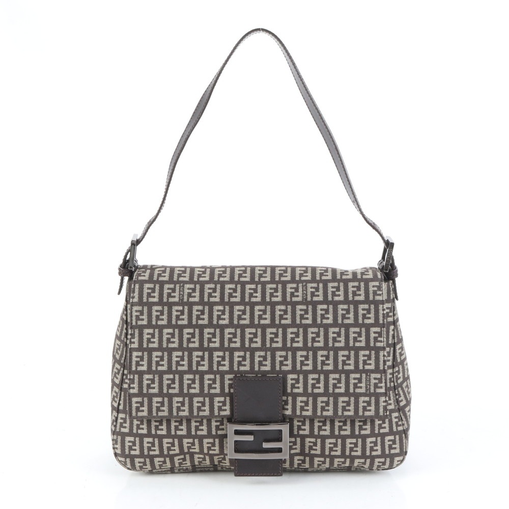 極美品 ズッキーノ マンマ バケット バゲット 8BR001 レザー×キャンバス ショルダーバッグ 肩掛け トート ハンド レディース EEE CQ8-9 中古