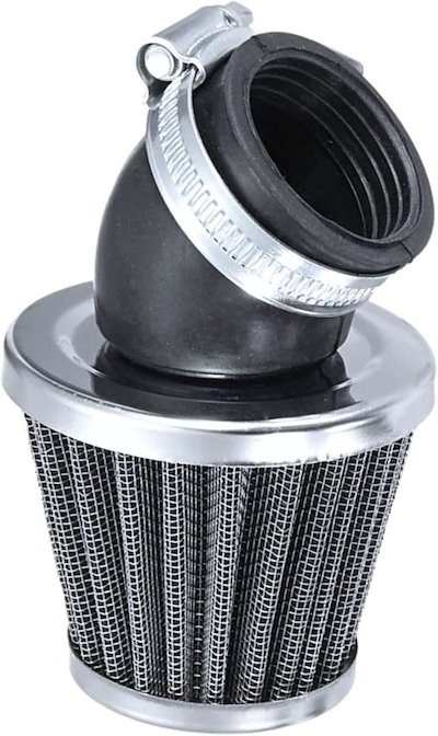 他サイト： パワーフィルター エアフィルター バイク オートバイ スクーター 原付 汎用 ステンレス メッシュ エアクリーナー カーブ 35mm 1個( φ35mm / 1個)の商品画像