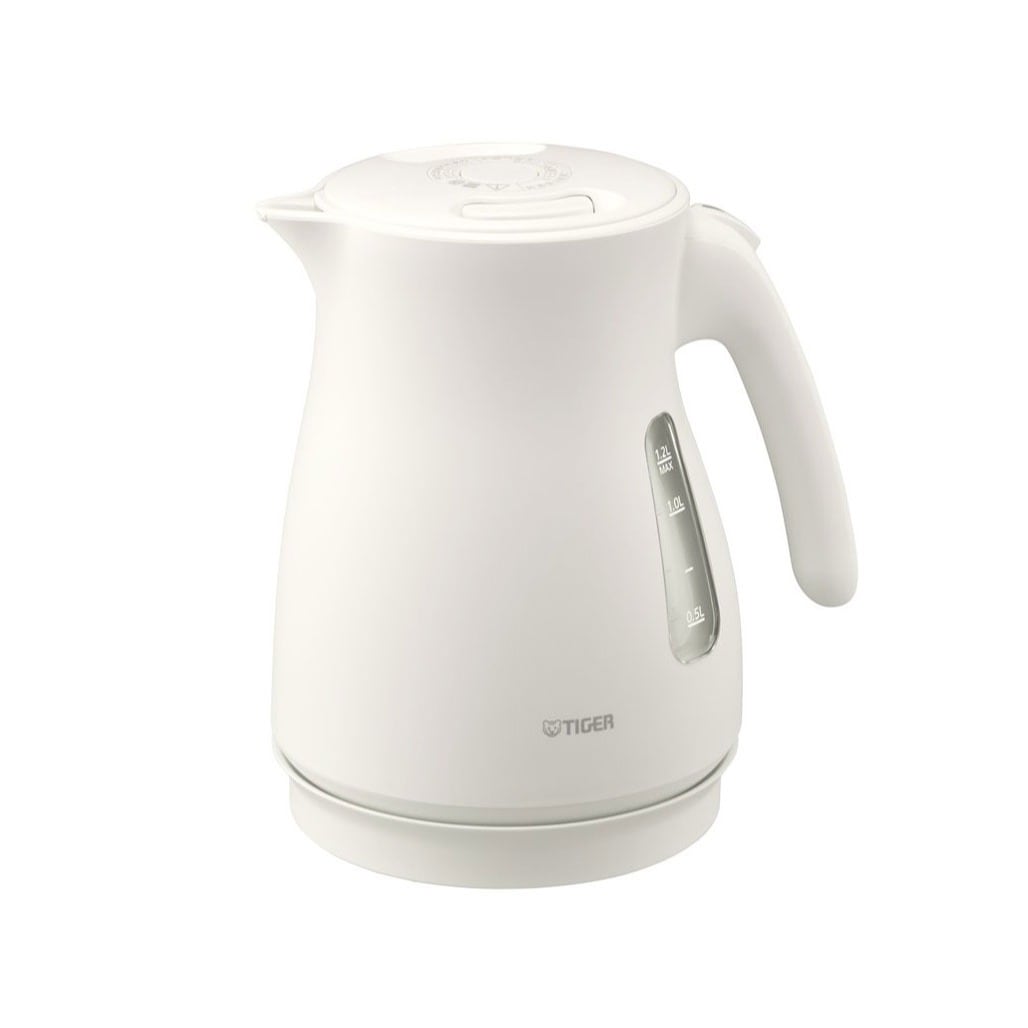 TIGER タイガー PCV-A120-WM 電気ケトル QUICK＆SAFE＋ 蒸気レス 1.2L マットホワイト