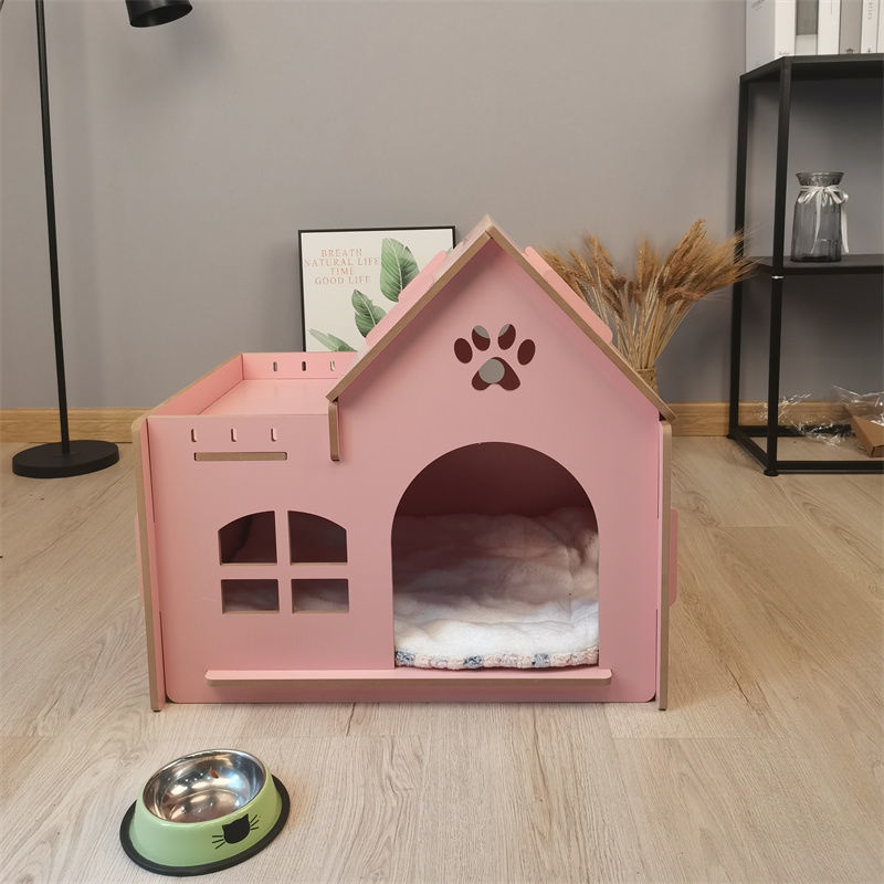 品質は非常に良い 猫小屋 猫の部屋 別荘ペット家具 犬のかご 秋冬は暖かくて着脱可能な犬屋 房型猫窩 犬小屋 犬小屋 Size:L【7.5kg以内】  - flaviogimenis.com.br