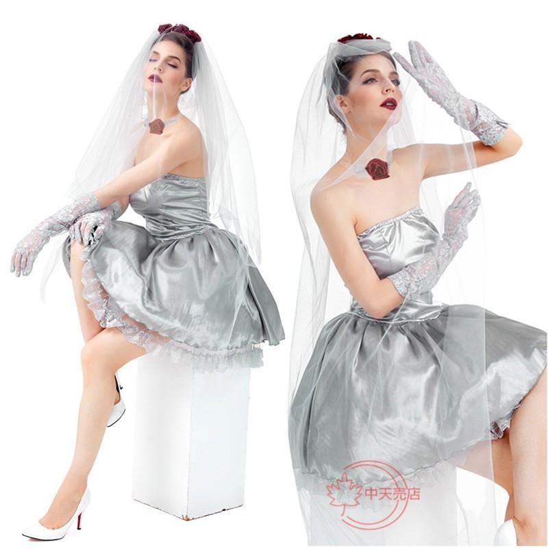 【激安開催！】怖い鬼花嫁バンパイア　コスプレ衣装　レディース　コスチューム ハロウィン　大人用 キャラクター服 仮装　ステージ服　演出　学園祭