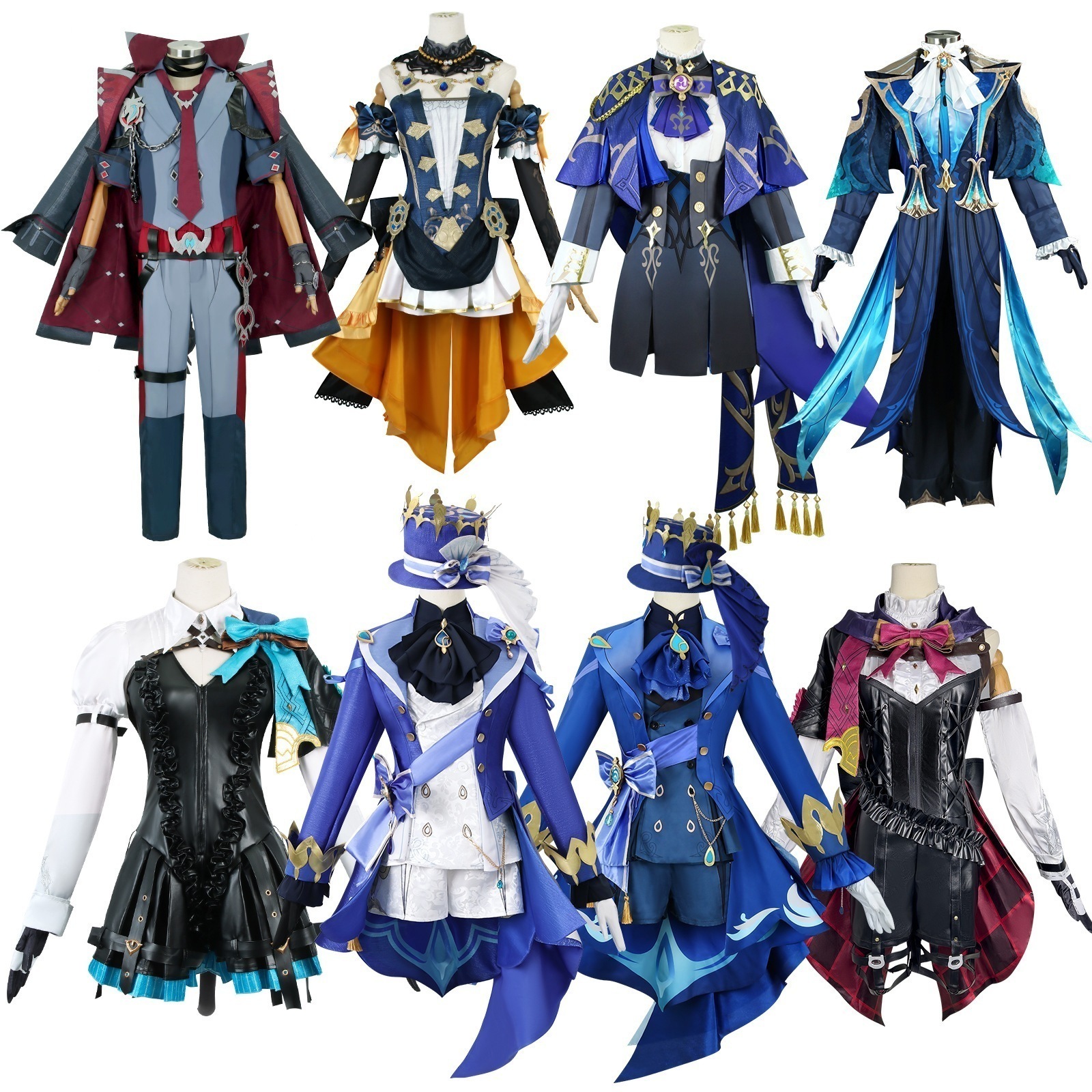 【人気爆売れ】元神cos コスプレ コスチューム水神芙寧娜維莱特林尼克洛琳徳莱欧斯利役は演じます