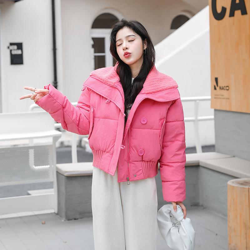 秋服 レディース ファッション オシャレ カワイイ シンプル 大人カワイイ 大きいサイズ 冬服 ダウン コットン ジャケット スリム