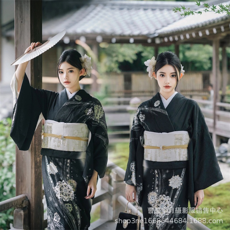 和服女正装伝統レトロ振袖和風旅ロケ少女