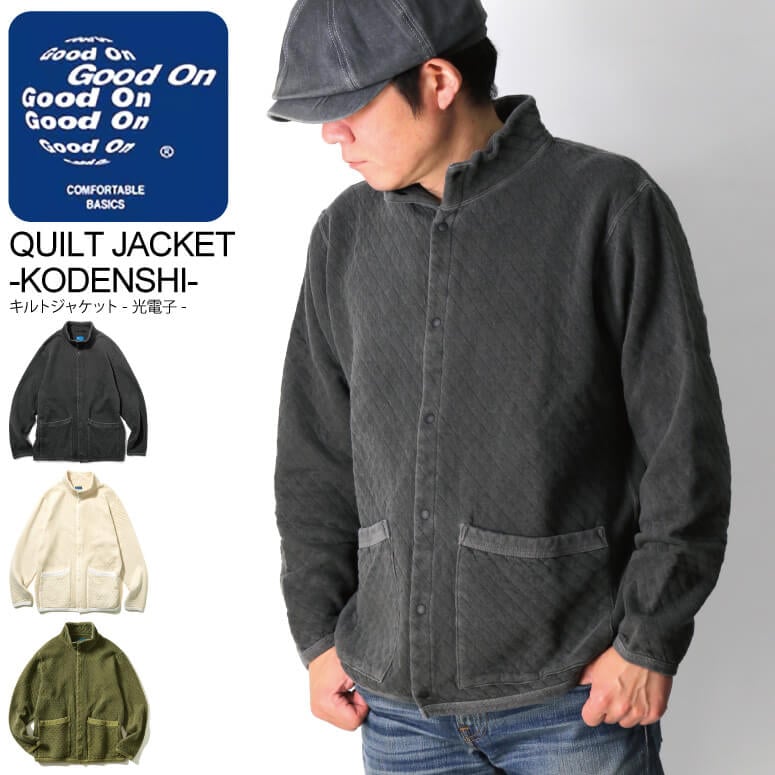 Good On(グッドオン) 光電子 キルト ジャケット スタンド ジャケット キルティング メンズ レディース