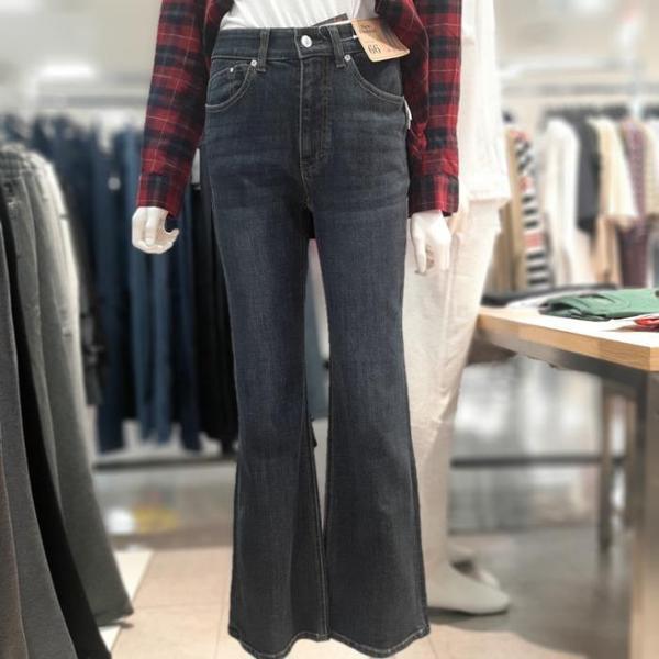 HC09 レディース秋 ニューブーツカット スリムレッグ ジーンズ レディース デニム 魅力的なブーツカットのバン (S40921863)