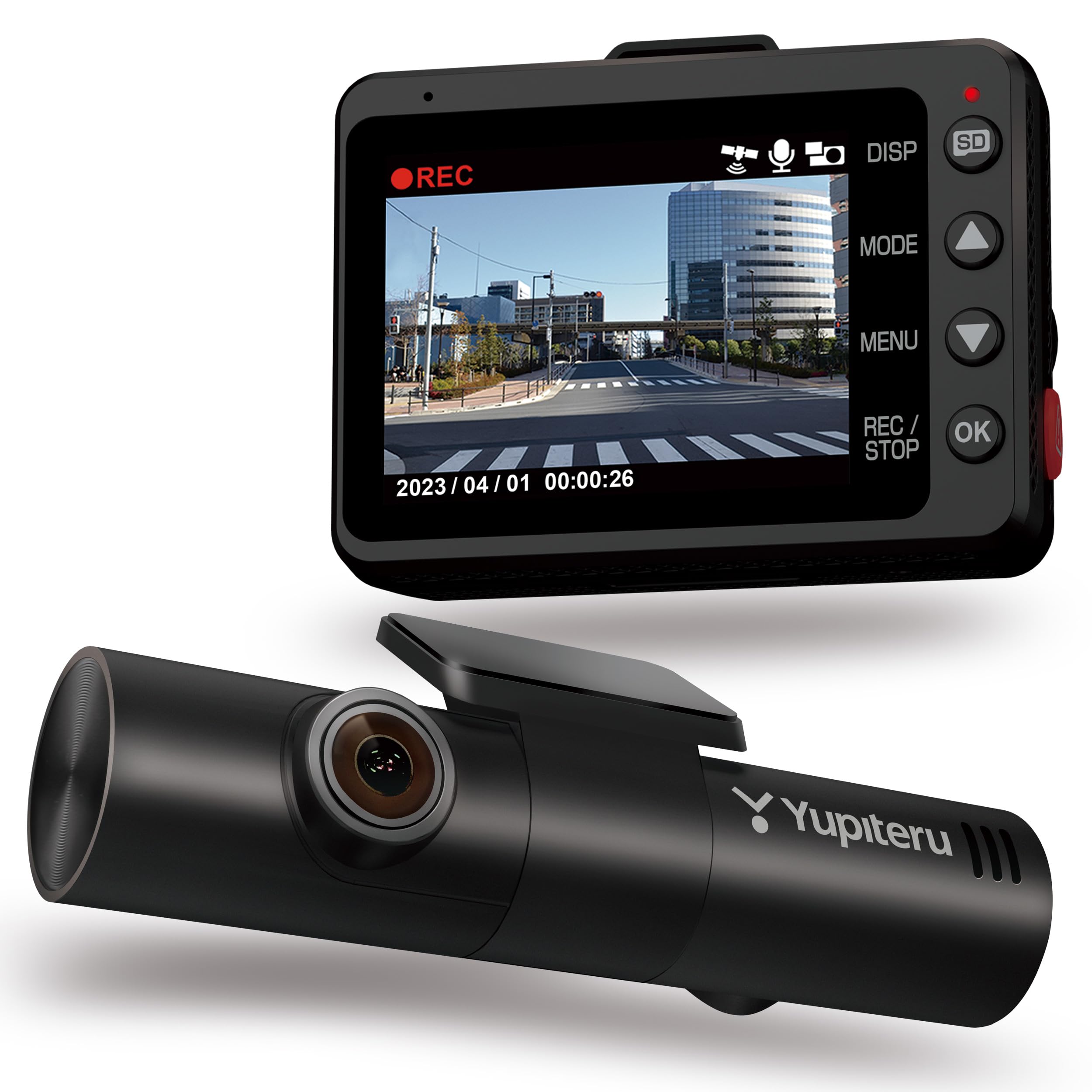 ユピテル(Yupiteru) ドライブレコーダー リアデュアル 全方面3カメラ marumie Y-3100 前後/左右/室内記録 夜間対応STARVIS ADAS 高速録画 自動駐車監視機能付き 動