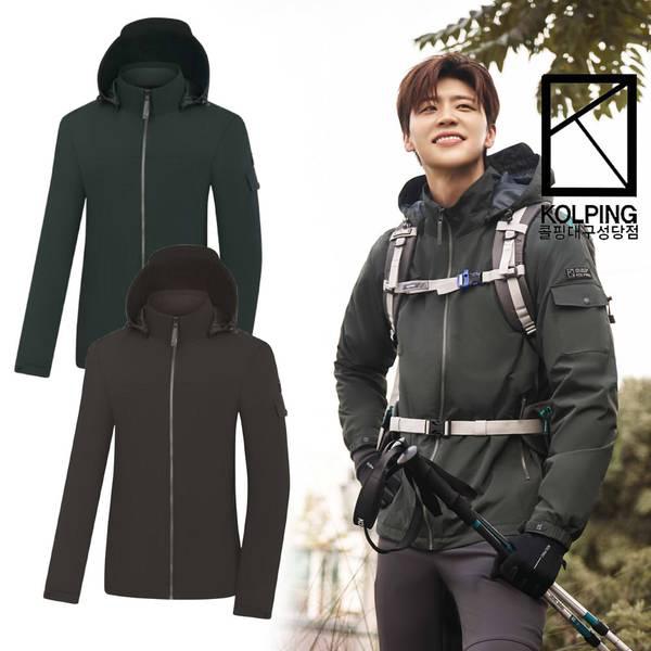 男性秋コーデュラ素材にメッシュ起毛裏地を適用した防風ジャケットKWJ6531Mフィッツ