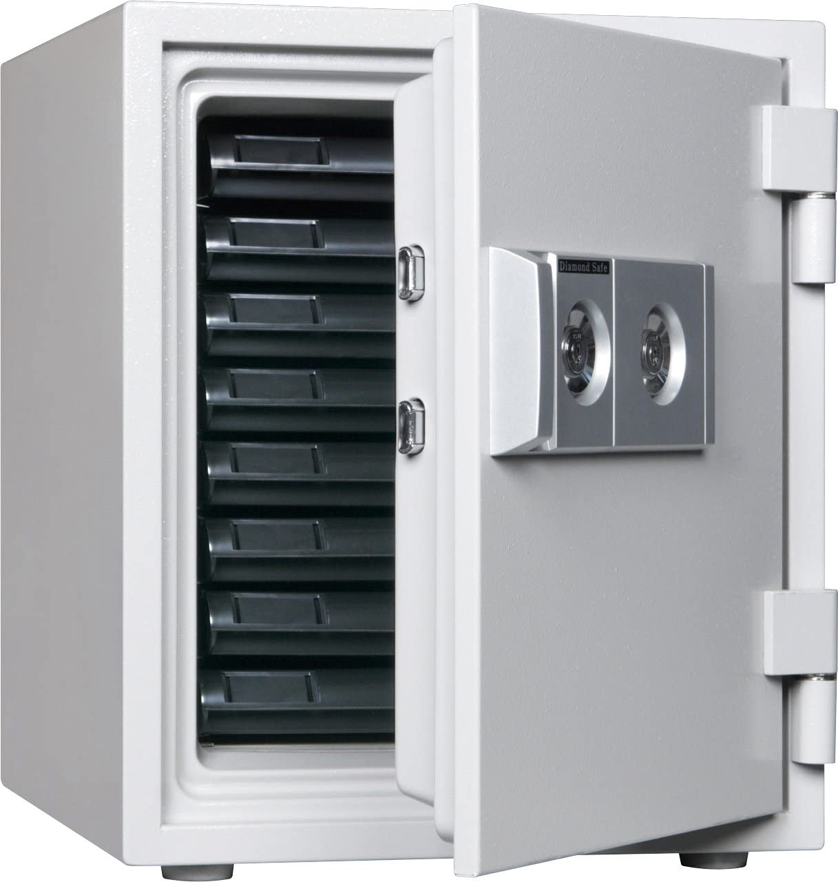 耐火金庫 2キータイプ [DW52-8] ダイヤセーフ 家庭用 防犯