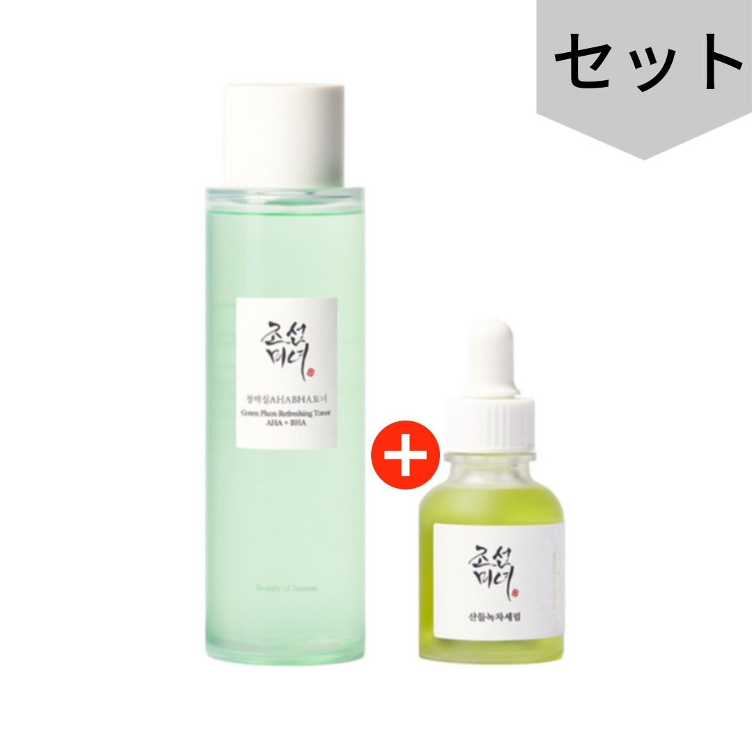 【セット】朝鮮美女 青梅 AHA・BHAトナー 150ml + サンドゥル緑茶セラム 30ml