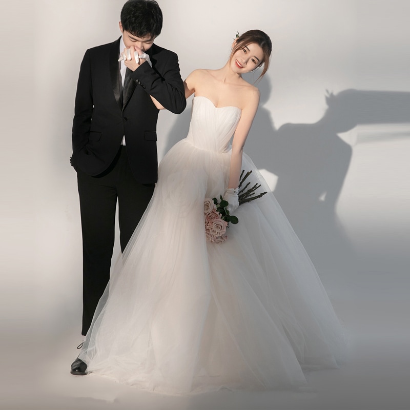 ウェディングドレス レディース 二次会 花嫁ドレス 結婚式 パーティードレス マーメイドライン レトロ オフショルダー 　ライドウェディング(M-0035)