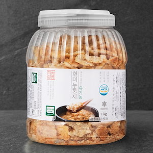 [ad233有機加工食品の認証サルヌンイ生きている有機玄米おこげ1kg韓国産