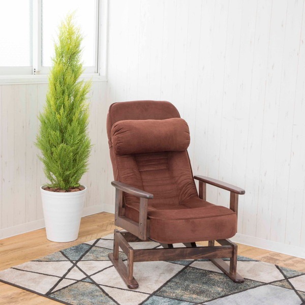 サンハーベスト 7933as-840237 折り畳み式木肘回転座椅子 BRブラウン メーカー直送 19,160円