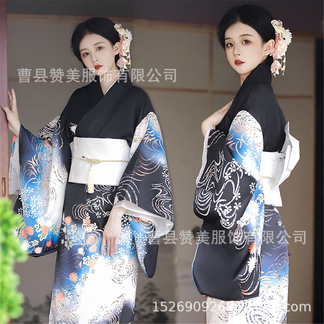 2025年 卒業式 着物 大振袖 伝統版 卒業ドレス 小紋 着物 大正浪漫風 和服セット エレガント 袴下帯 振袖 花柄 入園式 成人式 袴セット 和服 和装 大学生 コスプレ14