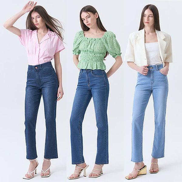 25年 女性 サマー ライクラ デニムパンツ 3種[35178638]