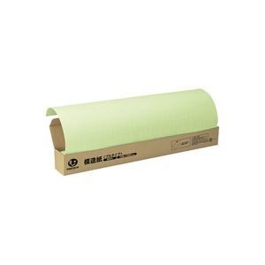 （業務用2セット）ジョインテックス 方眼模造紙プルタイプ50枚グリーン P152J-G