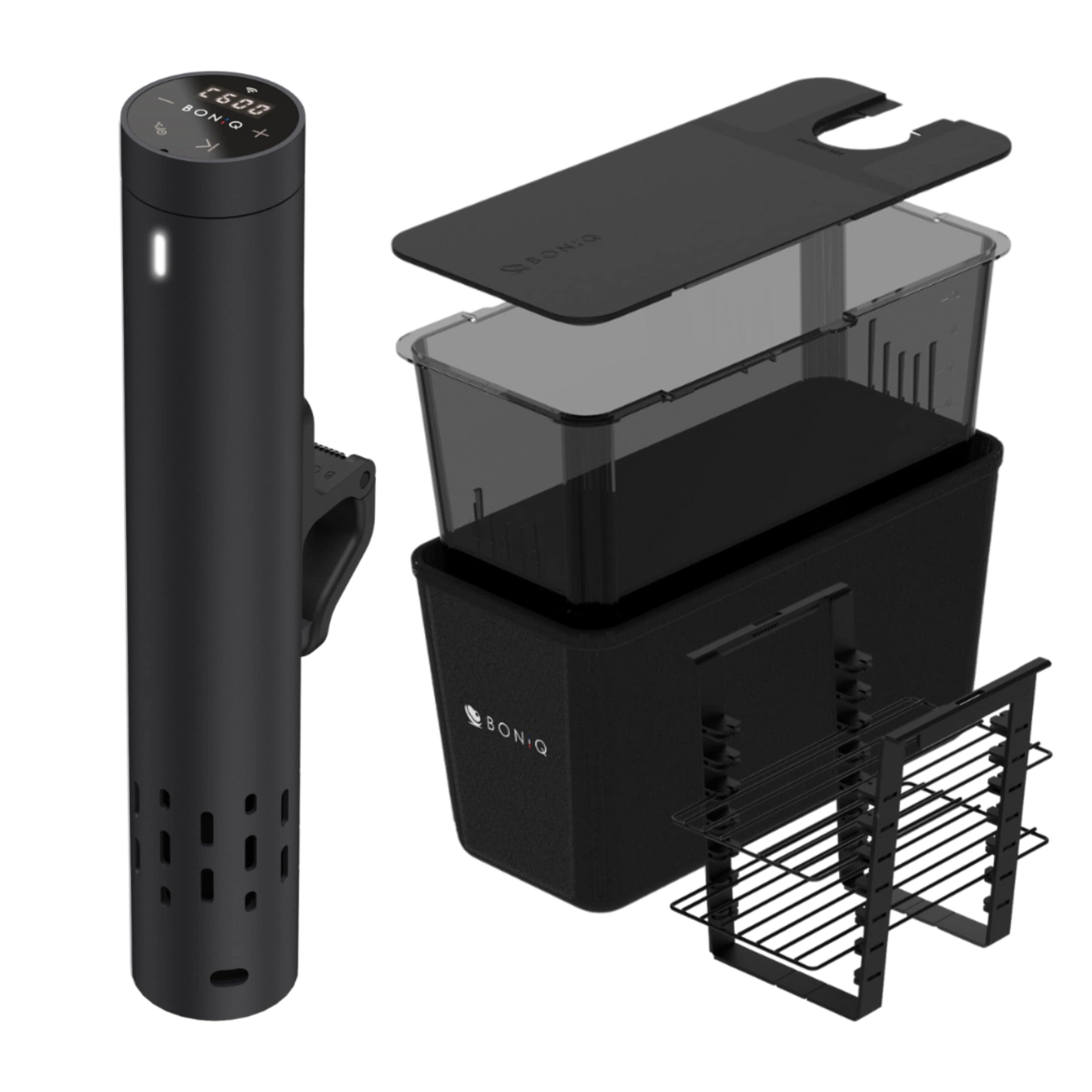 【日本発 低温調理器専門メーカー】低温調理スターターセット BONIQ 3.0 ボニーク ブラック 7L 低温調理容器 コンテナ 一式セット 家庭用 アプリ コンパクト 防水 低温調理が基本から分かる 27,641円