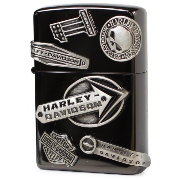 ZIPPO(ジッポー) オイルライター ハーレーダビッドソン メイクメタル 3面加工 イオンコーティング ブラック HDP-62