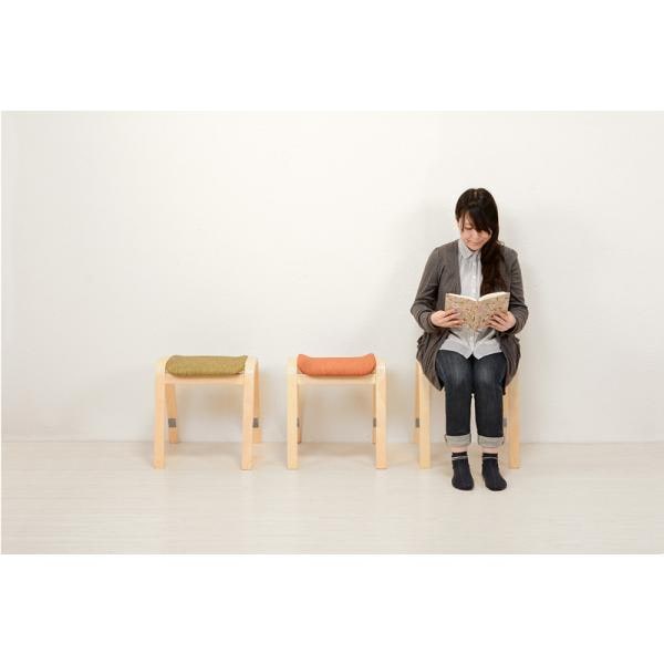 スツール 木製 椅子 オットマン おしゃれ 2脚セット いす イス チェア スタッキング おしゃれ かわいい 完成品 座面高45cm