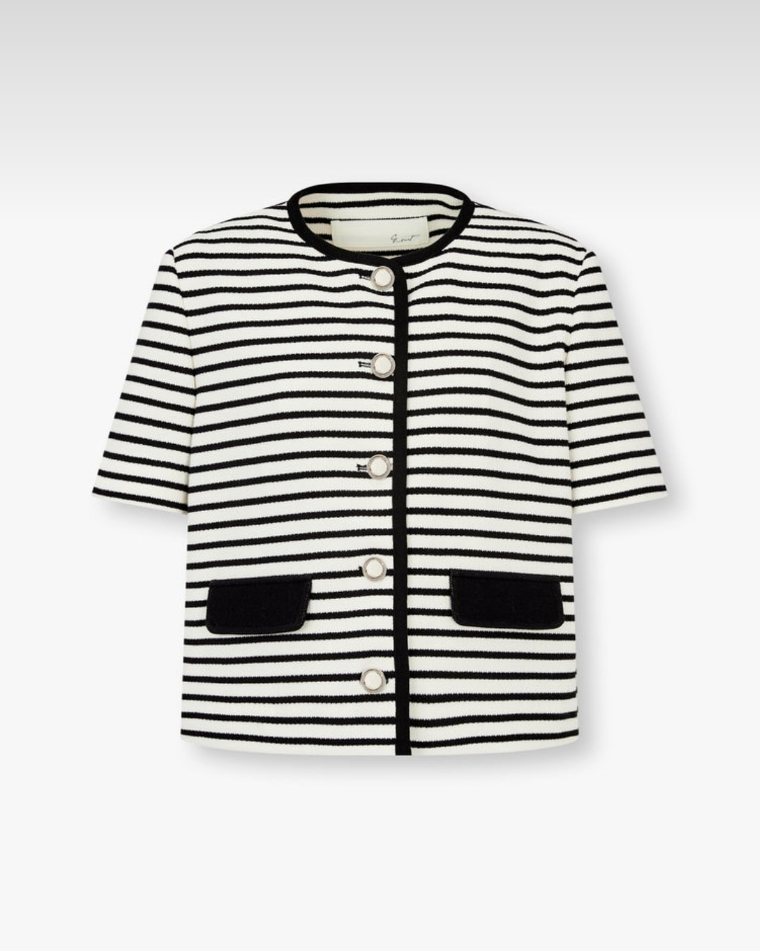 GCUT ハーフ スリーブ ストライプ ジャケット