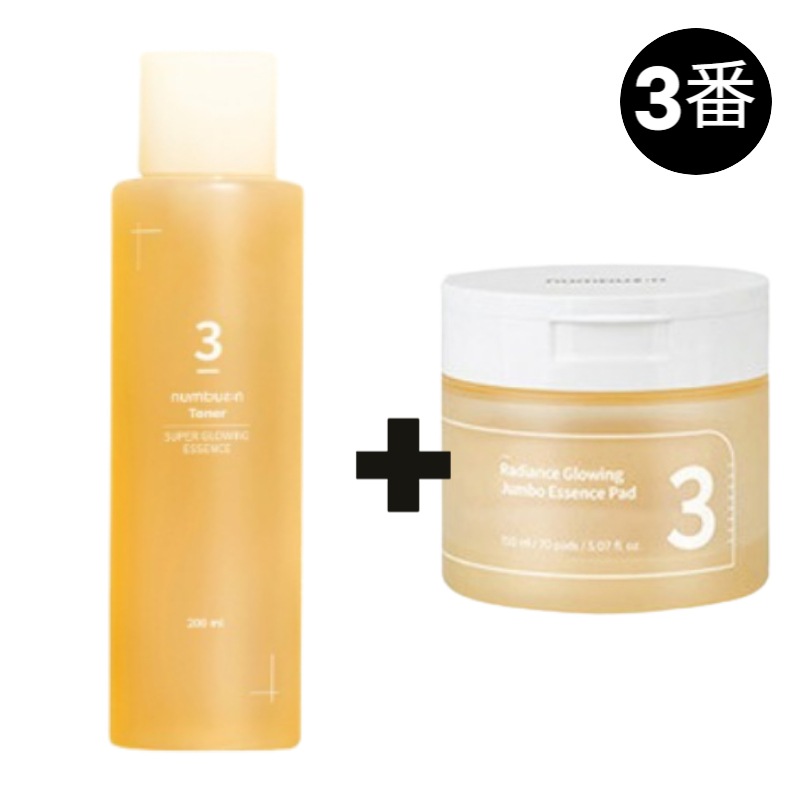 【ヒョク- pick】 3番結光いっぱいのエッセンストナー200ml + 3番 うるツヤ発酵トナーパッド 70枚 【韓国正規品】