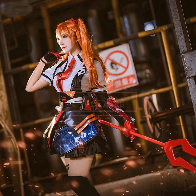 【新品開催 即納】崩壊3rd & エヴァンゲリオン コラボ限定 アスカ Eva 戦闘服 コスプレ衣装コスチューム cosplay イベント 演出服 アニメ変装 仮装 ハロウィン