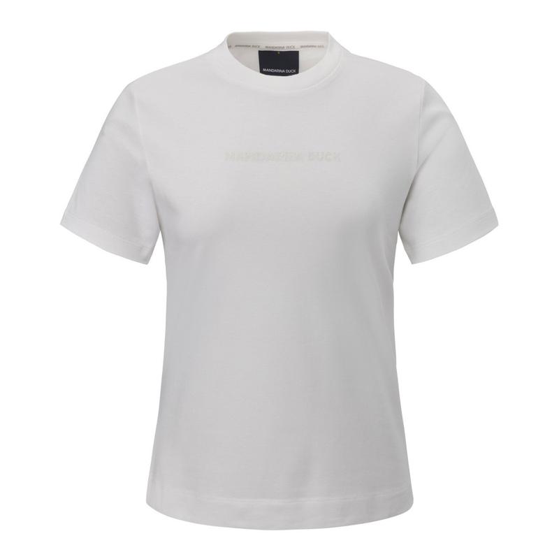 女性センタープリントロゴベーシックTシャツ BASEE EMBO W B8S09150