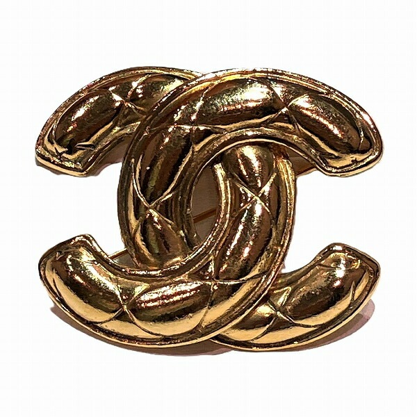 シャネル ココマーク 1142 ゴールド ブローチ レディース 【中古】