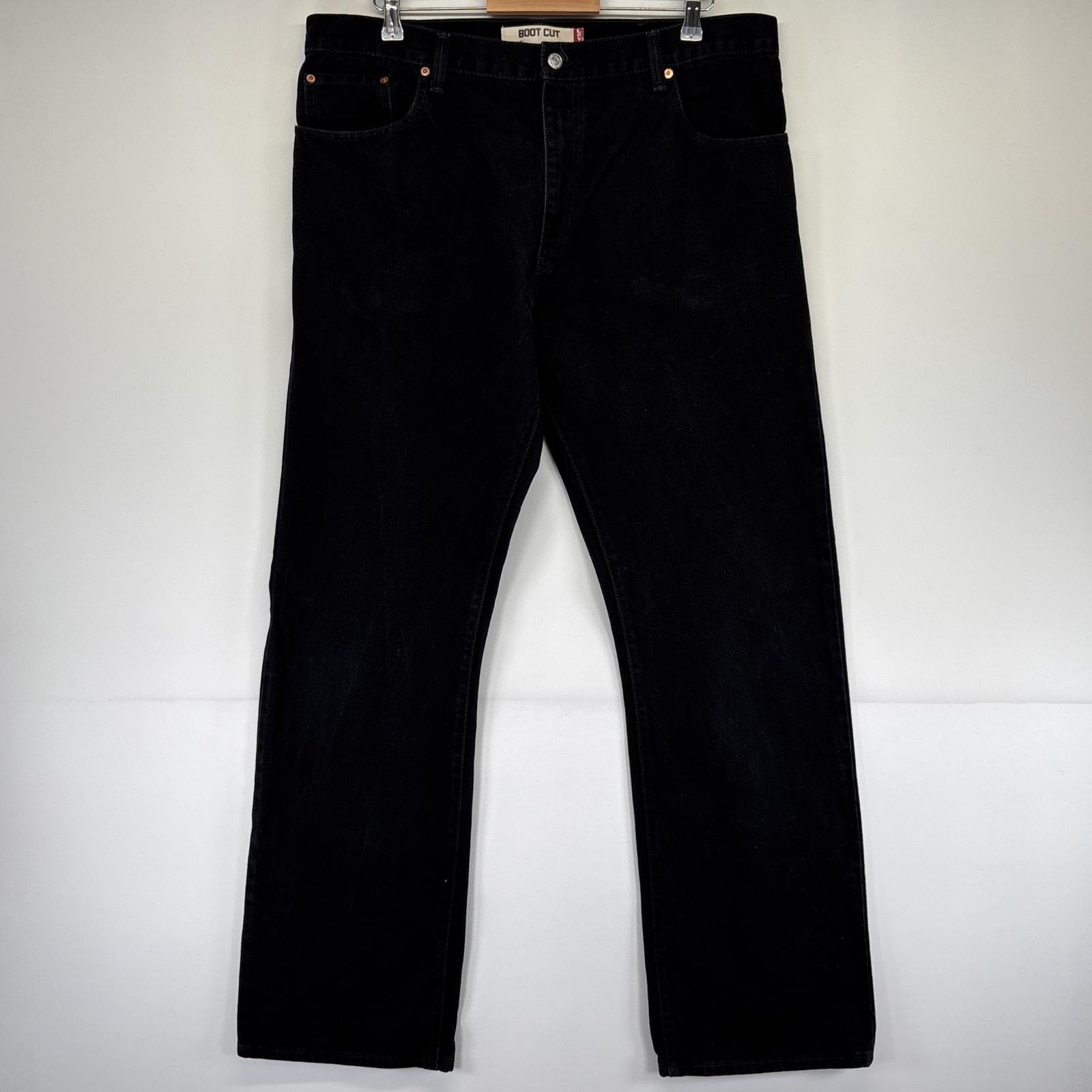 古着 デニムパンツ 517 ブーツカット ジーンズ ジーパン 5ポケット 長ズボン w38 L34 ブラック メンズ