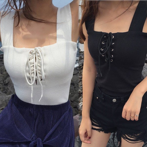 marble 編み上げビスチェ　黒　試着のみ新品 コルセット＆ベストetc - MARBLE ~online shop~