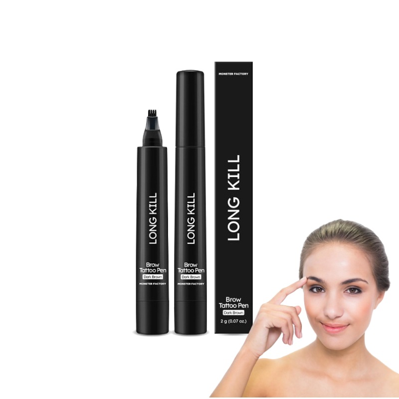 ロングキル眉毛タトゥーペン14日アイブロータトゥー女性男共用アイブロウペンシル
