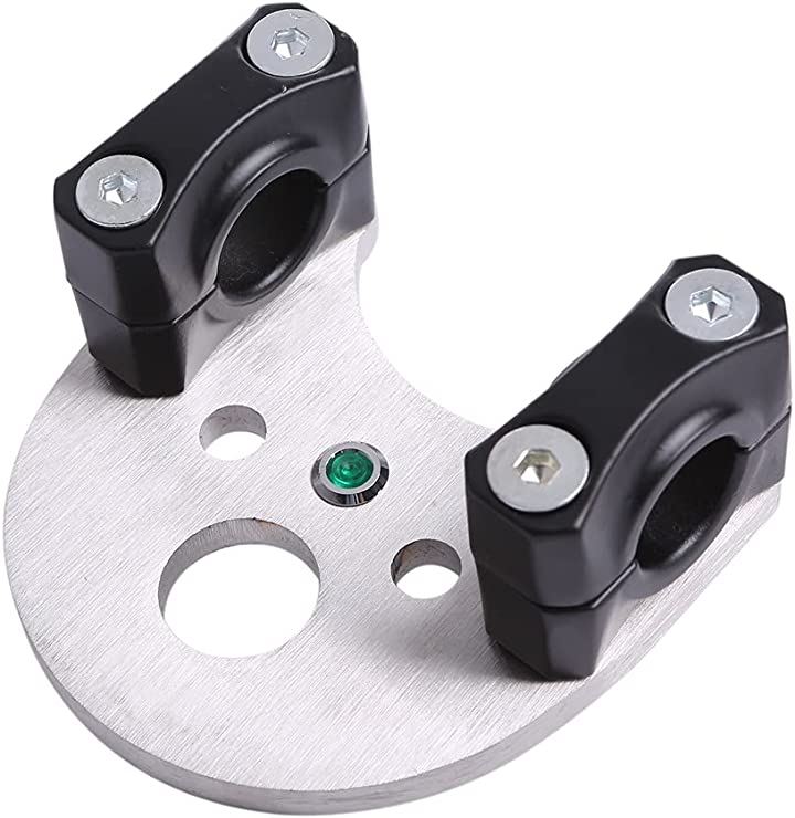 ホンダ用 ハンドルポスト バーハン キット 汎用品 スーパーカブ C50 C70 C90 リトルカブ 等 カスタムパーツ 社外品 ブラックxシルバー( ブラックxシルバー)