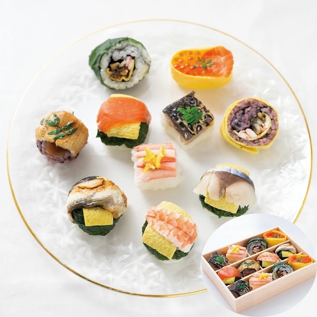 奈良 「梅守本店」 あでやか手鞠わさび葉寿し12個 8種 【産直メーカー直送品】