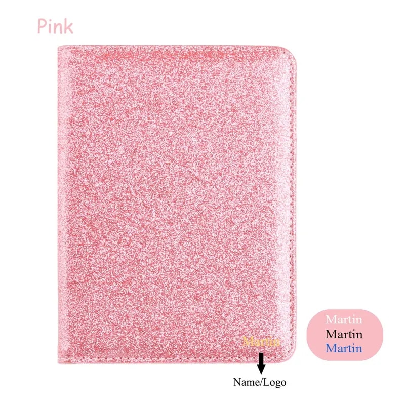 女性用パスポートカバー,小さなトラベルケース,パーソナライズされたハンドバッグ,高級ファッション Pink-1