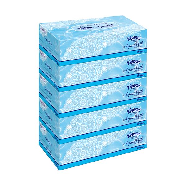 日本製紙 クレシア クリネックスティシューアクアヴェール 180組/箱 1セット（50箱：5箱10パック）