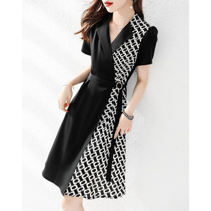 ワンピース 夏 レディース きれいめ 大人 夏ワンピース オフィス 通勤 OL ママ 七五三 フォーマル Aライン Vネック 母 ママ 20代 30代