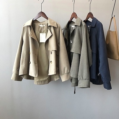 春の作ショート丈パーカー韓国chicゆったり気品コート