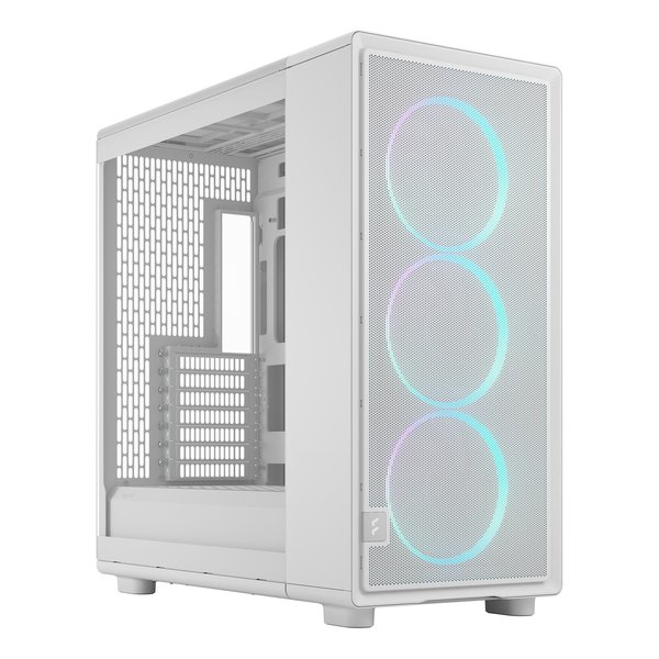 フルタワー型PCケース Epoch XL White TG RGB Clear tint E-ATX/140mmRGBファン3基 FD-C-EPO1X-05
