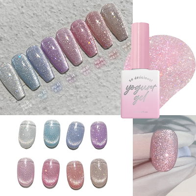 Yogurt Gel ジェルネイル 10本セット Yogurt Gel Magnet Gel Like a Bubble Edition 10 Color Gel